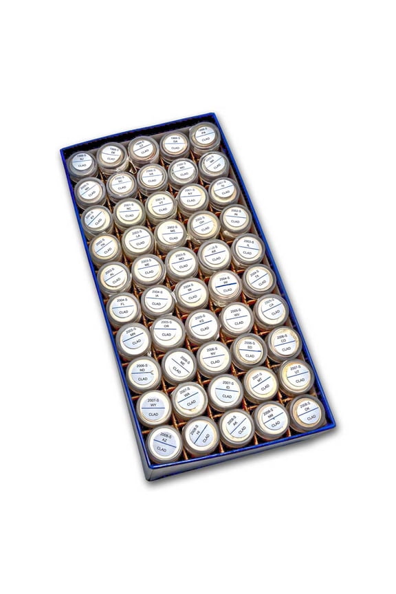 1999-S 2008-S 50 State Quarter Proof Rolls Complete Set (Clad)