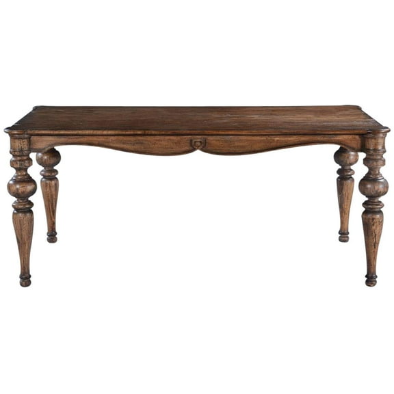 Portico Dining Table with Rustic Pecan Finish