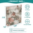 thumbnail image 3 of FORMRS 3 Ring Binder 1.5 inch with Pockets Set of 2 Clip Board 200 Sheets Capacity, Red Mountain Pattern, 3 of 8
