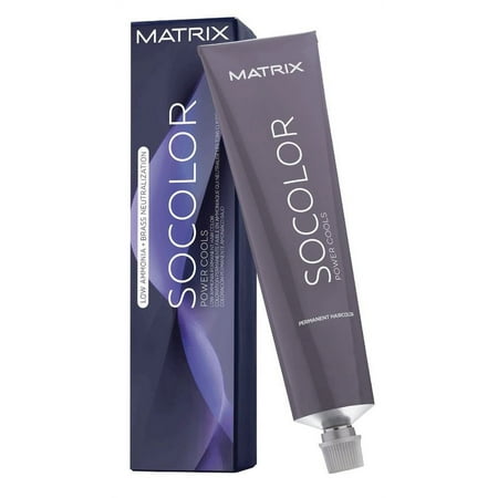 4AA Dark Brown Ash , Matrix SoColor Power Cools Low Ammonia Permanent ...
