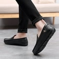 thumbnail image 2 of Go Tour Men’s Casual Leather Fashion Slip on Loafers Shoes Black B 7.5/40, 2 of 7