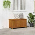 thumbnail image 1 of vidaXL Garden Storage Box 113x50x58 cm Solid Acacia Wood, 1 of 7