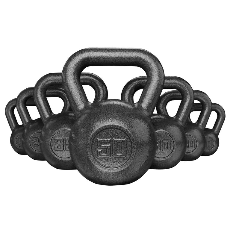Athletic Works 25lb Kettlebell, Casting Iron, Durable Black Athletic Works 25lb Kettlebell, Casting Iron, Durable Black