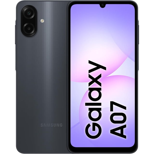 Samsung Galaxy A07 (2025) Smartphone de 128 GB + 4 GB de RAM - Nuevo / Pantalla LCD de 6,7" 90 Hz / Cámara de 50 MP / Batería de 5000 mAh / Versión Internacional Desbloqueada GSM, Teléfono Android con