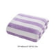 thumbnail image 3 of Toalla de terciopelo 1 pieza a rayas Poliéster grueso absorbente – Secado rápido, sin mudas, suave y mullido 70x140cm Baño de lujo grande, gimnasio, toalla de playa – morado, azul, verde, gris, 3 of 6