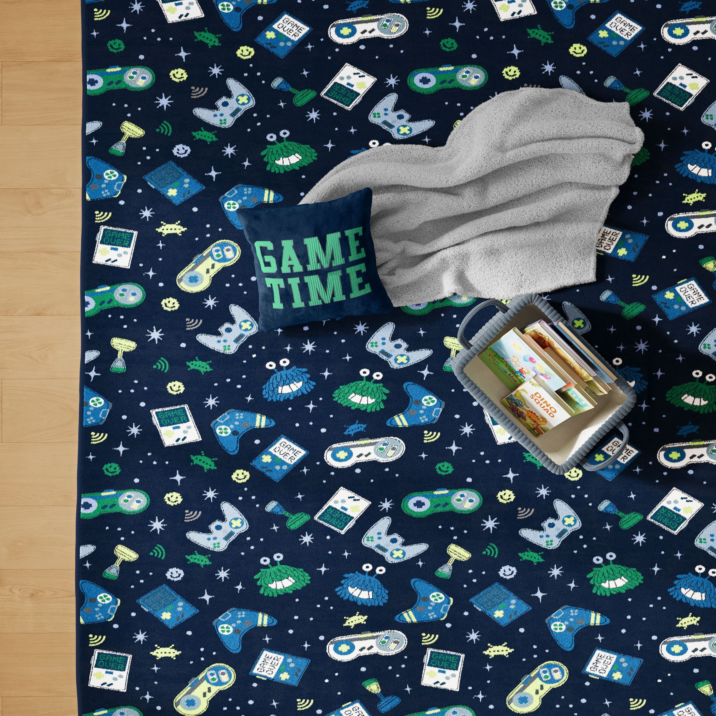 Mainstays Kids Tufted Gamer Area Rug, 4' x 6'