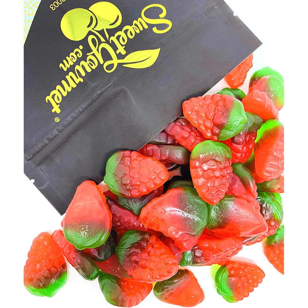 SweetGourmet Gummy Strawberries Bulk Gummi Candy Halal 2 Pounds