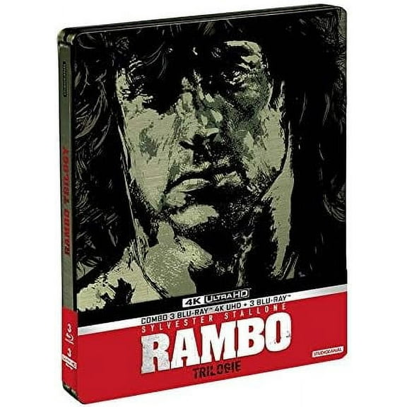 Rambo Trilogy 4K - 6-Disc Set ( Rambo / Rambo: First Blood Part II / Rambo III ) (Steelbook Edition) [ Blu-Ray, Reg.A/B/C Import - France ]