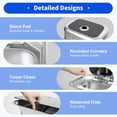 thumbnail image 4 of RV Bar Kitchen Sink Stainless Steel Caravan Camper Hand Wash Basin with Faucet Wash Basin Bar Kitchen RV Caravan Camper Van Boat Outdoor Trailer with Cover and B Tap, 4 of 11