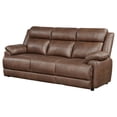 thumbnail image 4 of Ellington Upholstered Padded Arm Sofa Dark Brown, 4 of 11