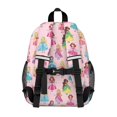 thumbnail image 2 of Princess and Dress Pink Pattern Backpack for School, Cute School Bag with Adjustable Shoulder Straps and Padded Back, 15"x11.42"x5.5", 2 of 4