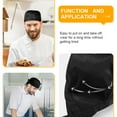 thumbnail image 5 of 4 Pcs Chef Hat Caps for Men Cook Uniform Restaurant Cooking Kitchen Turban Man, 5 of 6