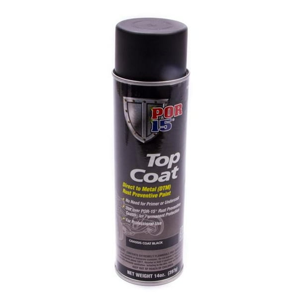 POR15 POR45918 Chassis Coat Paint Urethane, Black 14 oz Aerosol