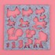 thumbnail image 3 of 7 Unids/set DIY Aguja Fieltro Apliques Molde Fieltro Plantilla Principiante Herramienta De Artesanía Con Textura Suave Para Niños Artesanía, Adecuado Para Familiares Amigos, 3 of 7
