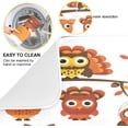 thumbnail image 4 of GZHJMY Cute Cartoon Owl Turkey Thanksgiving Day 16 x 18 Inches Absorbent Dish Drying Mat Microfiber Kitchen Countertop Table Protector Multi-Purpose Counter Rack Sink Drainer Pad, 4 of 6