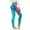 Blue, variant on High Waisted Pattern Leggings for Women Girls Leggings Skinny Multicolor Printed High Waist Stretchy Tights Trouser Yoga Pants