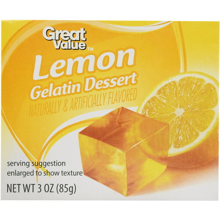 Great Value: Lemon Gelatin Dessert, 3 Oz - Walmart.com