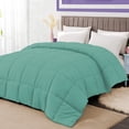 thumbnail image 2 of BedDecor 300 GSM 1 Pcs Solid (Aqua Blue,King / California King) 100% Egyptian Cotton Base Comforter, 2 of 8