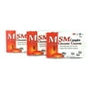 MSM COMPLEX + GELATIN GLUCOSAMINE CHONDROITIN, 30 CT 500MG (Pack of 3)