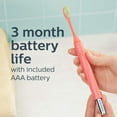thumbnail image 3 of Philips One by Sonicare Battery Toothbrush, Miami Coral, HY1100/01, 3 of 3