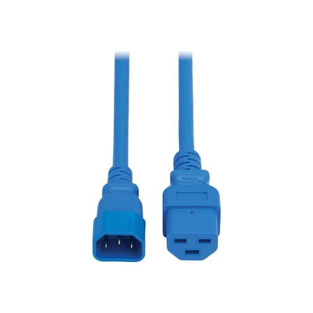 Eaton P037-005-ABL Power Cord - C14 C21 Heavy-Duty 15A, 250V, 14 AWG, 5 ft., Blue