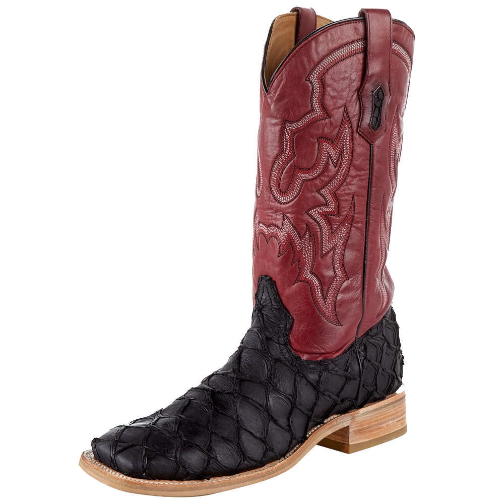 Corral Men's Black Fish with Red Upper Boot- Style #A4049 EE / 10.5
