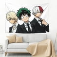 thumbnail image 4 of My Hero Academia Tapestry, Anime Wall Poster Art, Wall Tapestry For Bedroom Living Room Dorm Room, Wall Hanging For Festival Party Events Background Photography Backdrop, 60x40 Inch, 4 of 9