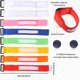 thumbnail image 5 of Pulseras intermitentes Naiovety 8 piezas brillan en la oscuridad 8 colores vibrantes, 5 of 6