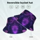 thumbnail image 2 of Balery Purple Starry Sky Antelope Sombreros para el sol para hombre y mujer, sombrero de pescador con UPF 50+, 2 of 6
