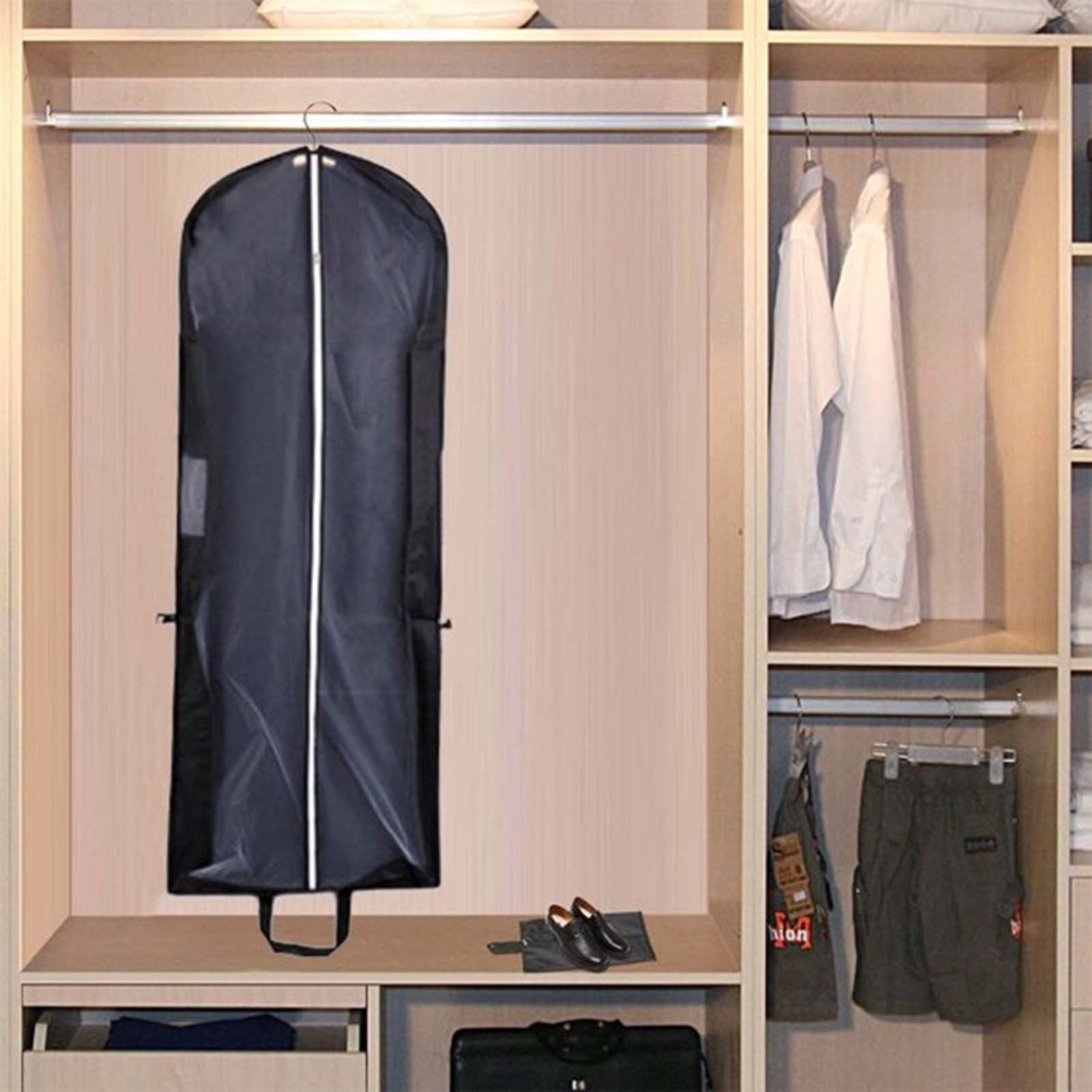 70" Heavy Duty Garment Bag for Travel - Waterproof Suit & Dress Bag with Shoe Storage, Extra Large Clothes Protector for Coats, Shirts & Formal Wear