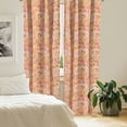 thumbnail image 2 of Ambesonne Orange Curtains, Paisley, Pair of 28"x84", Multicolor, 2 of 5