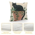 thumbnail image 4 of Orinice Cute Cat Graphic Decorative Throw Pillow Cover for Home Couch Living Room Bed Sofa - High-Quality Pillow Case 1PC 18x18in, 4 of 5