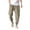 Khaki, variant on Admvng Men's Linen Pants Casual Big & Tall Breathable Full Length Trousers with Pockets