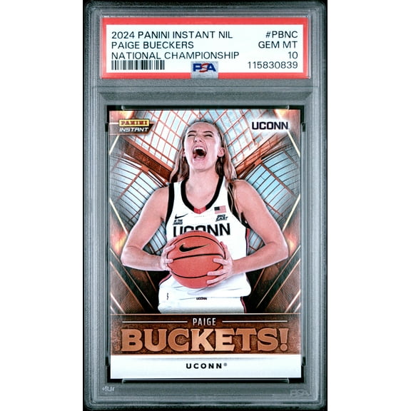 Paige Bueckers Buckets! 2024 Panini Instant National Championship Rookie PSA 10 Gem Mint