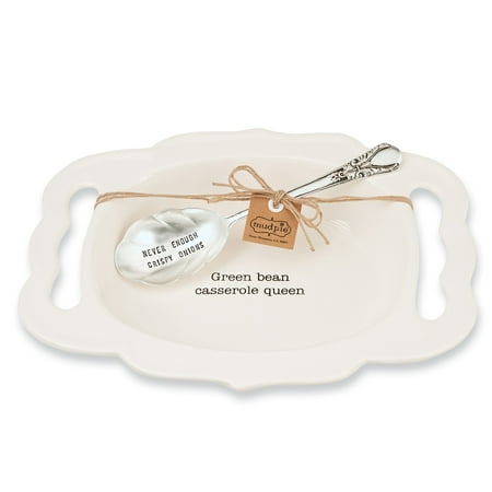 Green Bean Casserole Dish - Mud Pie Green Bean Casserole Dish and Matching Serving Spoon