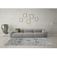 thumbnail image 3 of Ahgly Company Indoor Square Abstract Gray Modern Area Rugs, 3' Square, 3 of 4
