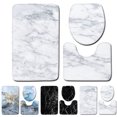 thumbnail image 2 of Coofit 3PCS Bath Mat Set Includes Floor Rug Toilet Rug Toilet Lid Cover for Bathroom, 2 of 6
