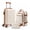 Beige/14.17 x 8.66 x 22.83 inch, variant on Alvantor 3-Piece Hardside Expandable Luggage Set with Backpack, Toiletry Bag, TSA Lock, Spinner Wheels, Black