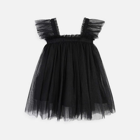 Dresses for Girls Cartoon Birthday Dress Kids Girl Princess Dress 4T