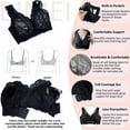 thumbnail image 6 of BIMEI Women's Mastectomy Pockets Wireless Post-Surgery Plus Size Full Coverage Everyday Bra 2461,Black,40B, 6 of 6