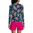 thumbnail image 2 of Lands' End Women's Crew Neck Long Sleeve Rash Guard UPF 50 Sun Protection Swim Tee, 2 of 3