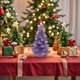 thumbnail image 4 of Seyotauo Glass Christmas Tree Gifts Set Mini Colorful Crystal Christmas Trees Figurines Decor Miniature Glass Christmas Trees Gifts Christmas Tree Ornaments for Tabletop Xmas Party Home, 4 of 6