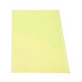 thumbnail image 4 of 50 protectores de hojas de 30 agujeros, tamaño A4, flexibles, translúcidos, impermeables, reutilizables, para informes, presentaciones, color amarillo, 4 of 12
