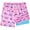 Pink, variant on Mens Swim Trunks with Liner, Mens Athletic Running Workout Shorts 6" Inseam, Sizes S-2XL