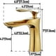 thumbnail image 2 of Bathroom Sink Faucet Single Handle Brass Gold Chrome Gold Finish Single Handle with Sink, 2 of 4