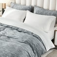 thumbnail image 5 of PURE ERA Bright White Jersey Knit Sheets Set King Size 20" Deep Pocket Ultra Soft 100% Cotton Bedding, 5 of 9