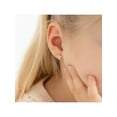thumbnail image 4 of 14k Gold Mother of Pearl Angel Kids / Children's Earrings Safety Screw Back, 4 of 8
