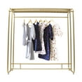 thumbnail image 4 of TFCFL Gold Clothing Rack Retail Metal Garment Rack With Top Shelf Dual-bar Clothes Hanging Rod, 4 of 12