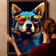 thumbnail image 6 of Swedish Vallhund Dog Glasses Wall Canvas Canvas Framed New Mom Gifts For Women Mother Day For Living Room Decorations Personalized Dog Canvas Gifts For Dad Wall Art decor, 6 of 6