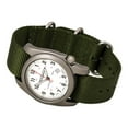 thumbnail image 4 of 12121 Men's A-2T Original Classics Olive Green Nylon Strap White Dial Watch, 4 of 4